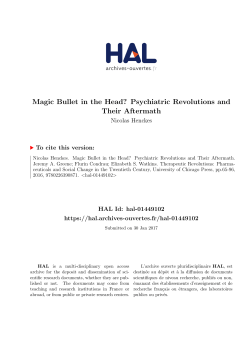 Magic Bullet in the Head? Psychiatric Revolutions and Their Aftermath