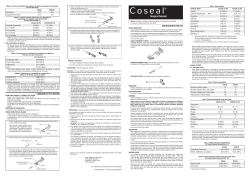 Instructions for Use - COSEAL Surgical Sealant