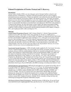 Ethanol Precipitation of Protein: Protocol and
