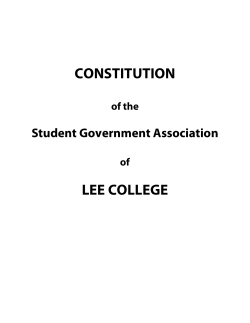 SGA Constitution