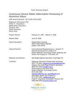 Continuous Severe Plastic Deformation Processing of