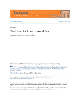 The Lives of Soldiers in World War II