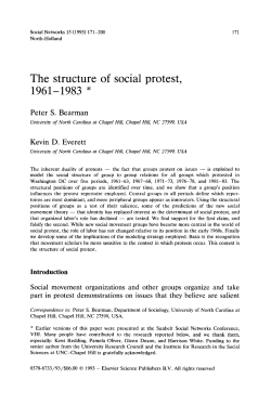 The structure of social protest, 1961