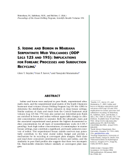 5. iodine and boron in mariana serpentinite mud volcanoes