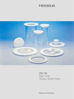 OM 100 High Purity Opaque Quartz Glass