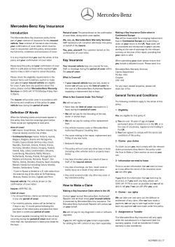 Mercedes-Benz Key Insurance