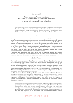 Hidden agendas and utopian wanderings