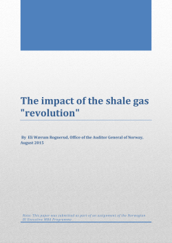 The impact of the shale gas "revolution"