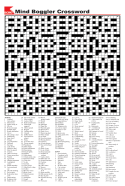 ACROSS 1 Cuddled 5 Gem surface 12 Moors boat 16 Spoke loudly