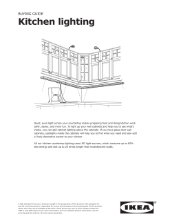 BUYING GUIDE Kitchen lighting -