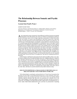 The Relationship Between Somatic and Psychic