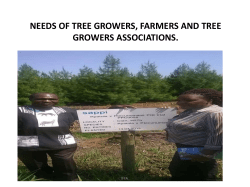 needs of tree growers, farmers and tree growers associations in