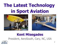 The Latest Technology in Sport Aviation