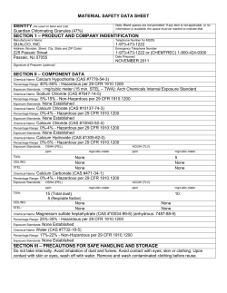 material safety data sheet