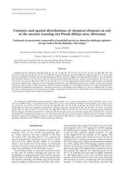 Contents and spatial distributions of chemical elements