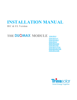 INSTALLATION MANUAL