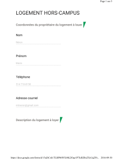 Page 1 sur 5 2016-09-30 https://docs.google.com/forms/d