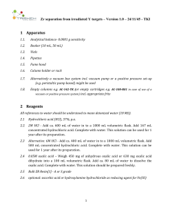 1 Apparatus 2 Reagents - TrisKem International