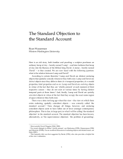 The Standard Objection to the Standard Account