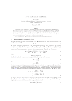 Notes on tokamak equilibrium