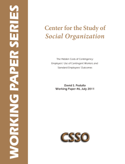 Employers` Use of Contingent Workers and