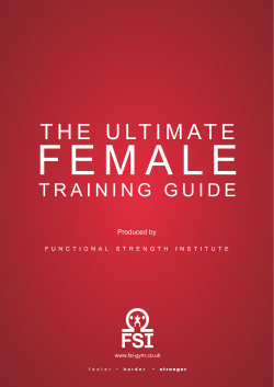 Female Training Guide