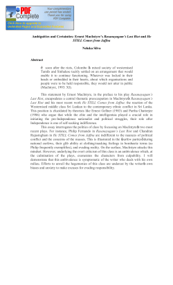 Neluka Silva_Ambiguities and Certainties