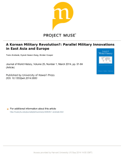 A Korean Military Revolution?: Parallel Military