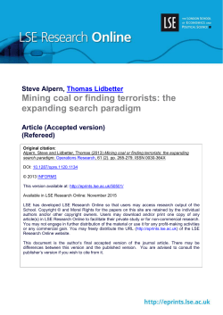 Mining coal or finding terrorists