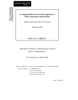 A rational deferred correction approach to PDE