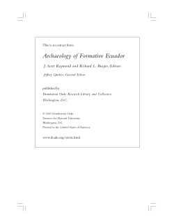 Archaeology of Formative Ecuador