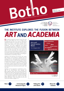 Issue 3 - Botho Newsletter - University of the Free State