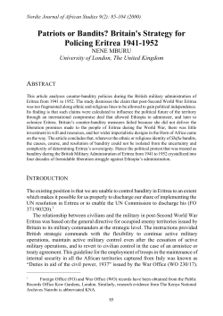 Article in PDF format - Nordic Journal of African Studies