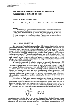 The selective functionalisation of saturated hydrocarbons