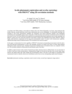In-die photomask registration and overlay metrology