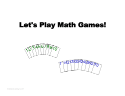 Let`s Play Math Games