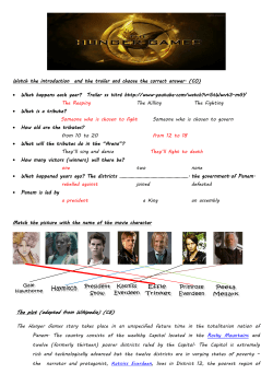 Hunger Games worksheet + Cours CRT