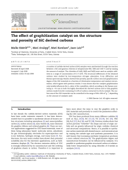 The effect of graphitization catalyst on the structure and porosity of