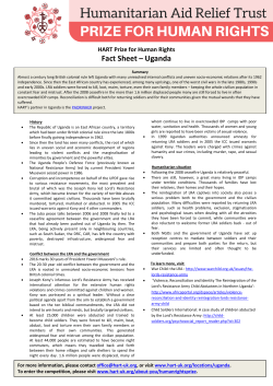 Fact Sheet – Uganda