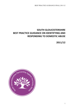 3. Identifying Domestic Abuse - South Gloucestershire Council