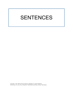 SENTENCES