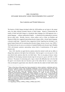 DDL UNLIMITED: DYNAMIC DOXASTIC LOGIC FOR