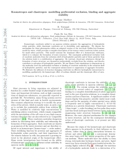 Kosmotropes and chaotropes: modelling preferential exclusion