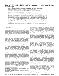 Study of I-[CO2]n, Br-[CO2]n, and I - Neumark Group