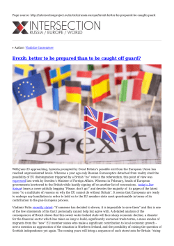 Save as PDF - Intersection Project