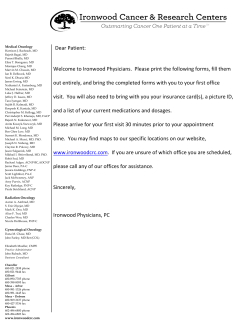 Dear Patient - Ironwood Breast Centers