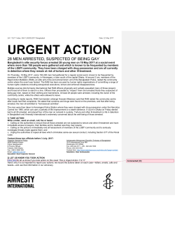 urgent action - Amnesty International