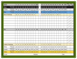 HOLE 1 2 3 4 5 6 7 8 9 OUT 10 11 12 13 14 15 16 17 18 IN TOT