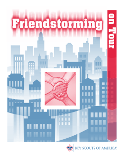 Friendstorming on Tour - Boy Scouts of America