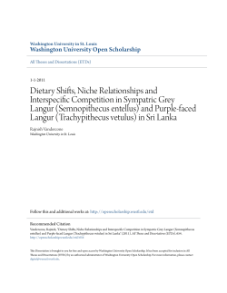 Dietary Shifts, Niche Relationships and Interspecific Competition in